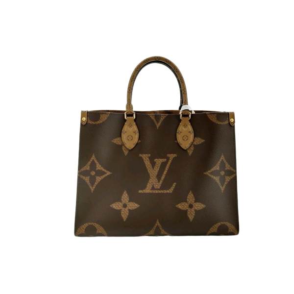 99新 LouisVuitton/路易威登 onthego棕色手提包中号/友奢