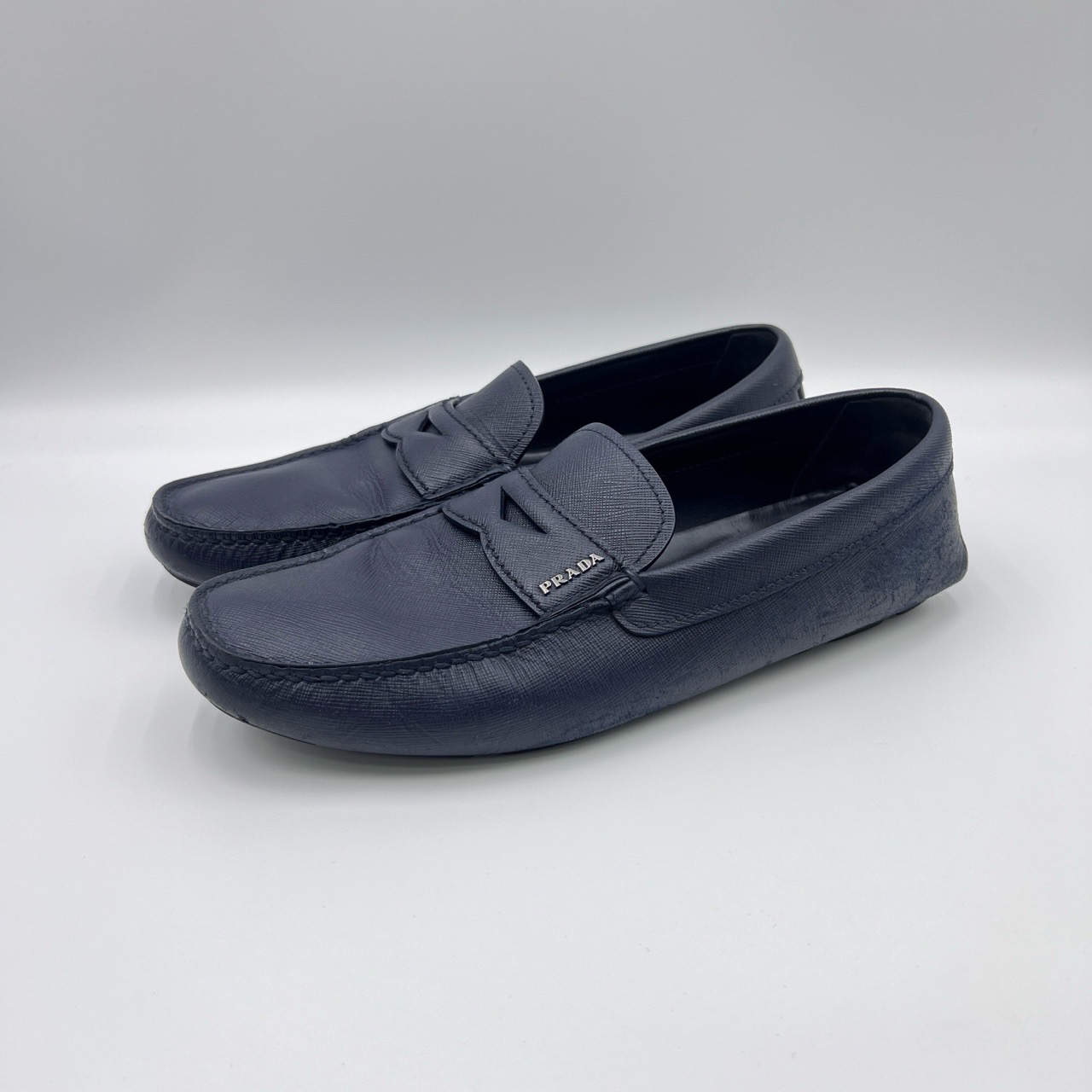 码/prada普拉达银标logo一脚蹬/95新/9781003/公价：6450
