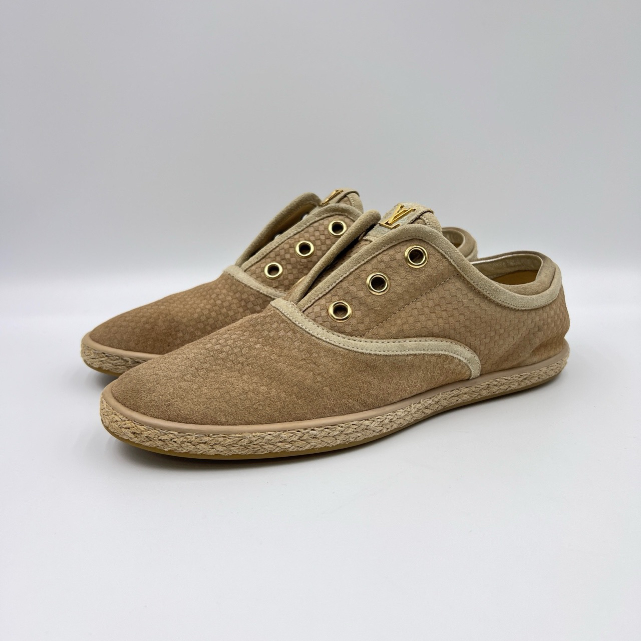 95新 LouisVuitton/路易威登 37.5码/布面渔夫鞋/95新/9667588