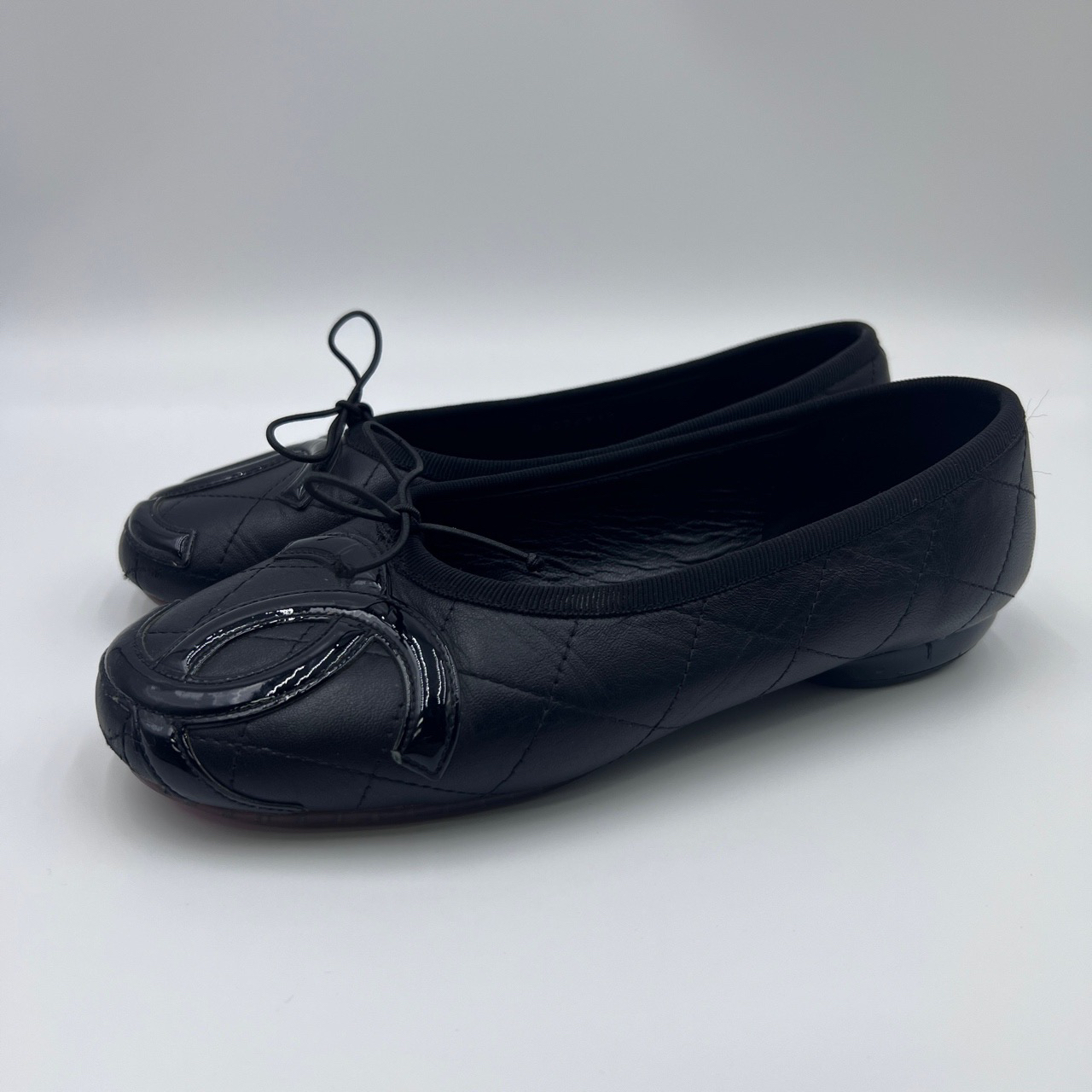 95新 Chanel/香奈儿 36码/双C logo平底鞋/9585557