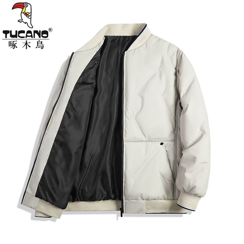TUCANO啄木鳥潮流棉服男秋冬休闲棉衣休闲男士加厚保暖立领棉外套