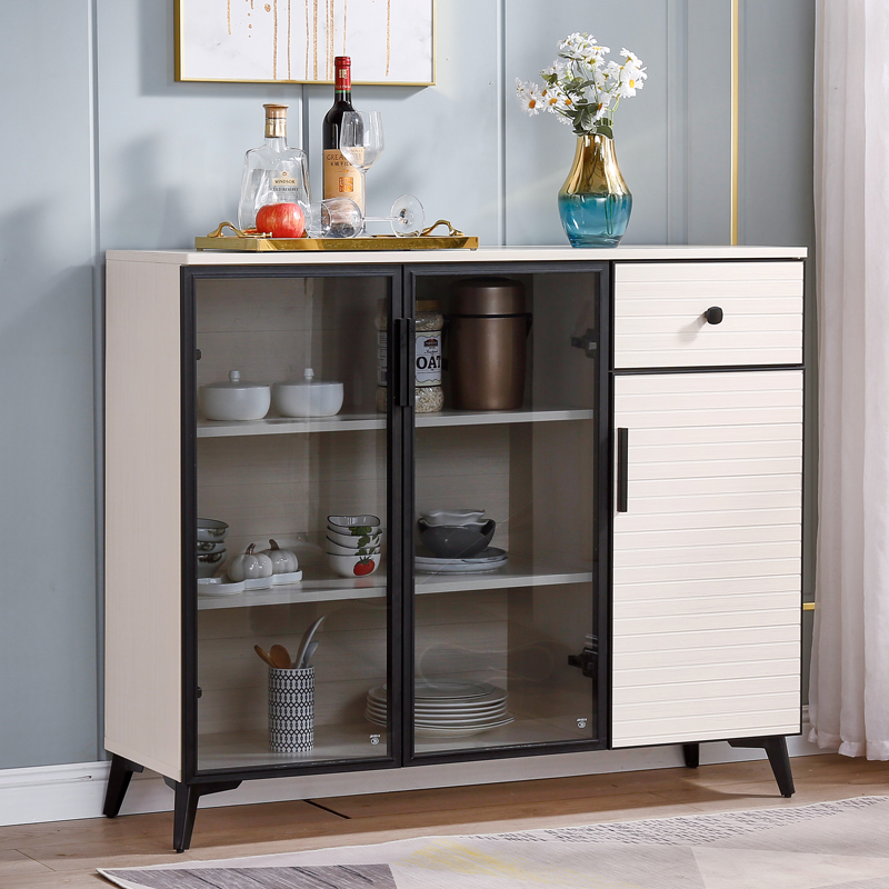 全铝合金餐边柜餐厅厨房多功能储物柜防水耐高温大容量橱柜可定制