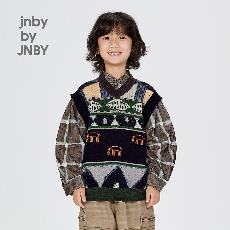 [小画家]新款江南布衣童装宽松毛衫背心24秋男女童1O9311260