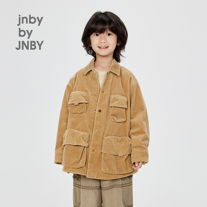 新款jnbybyJNBY江南布衣童装宽松长袖短款风衣24秋男童1O8910970