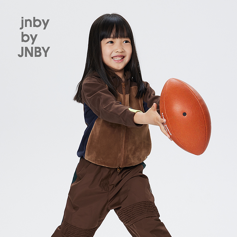 jnbybyjnby新款江南布衣童装连帽开襟卫衣24秋男女童1O9412250