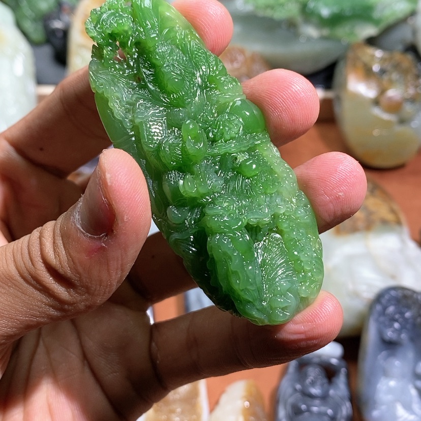 【闪购商品】和田玉挂件未镶嵌马*尔