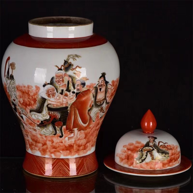 将军罐矾红将军罐人物罐
