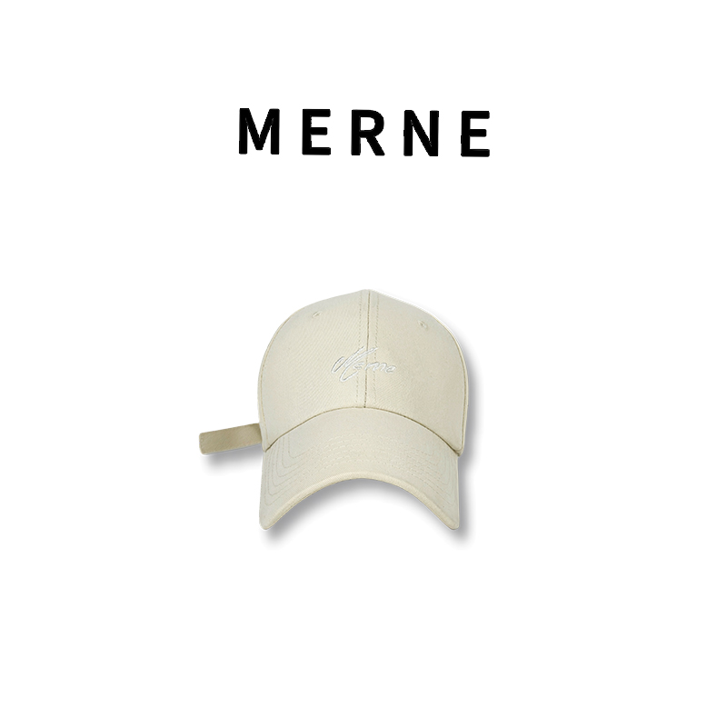 MERNE棒球帽女2024新款时尚深帽檐小头围女款显脸刺绣款