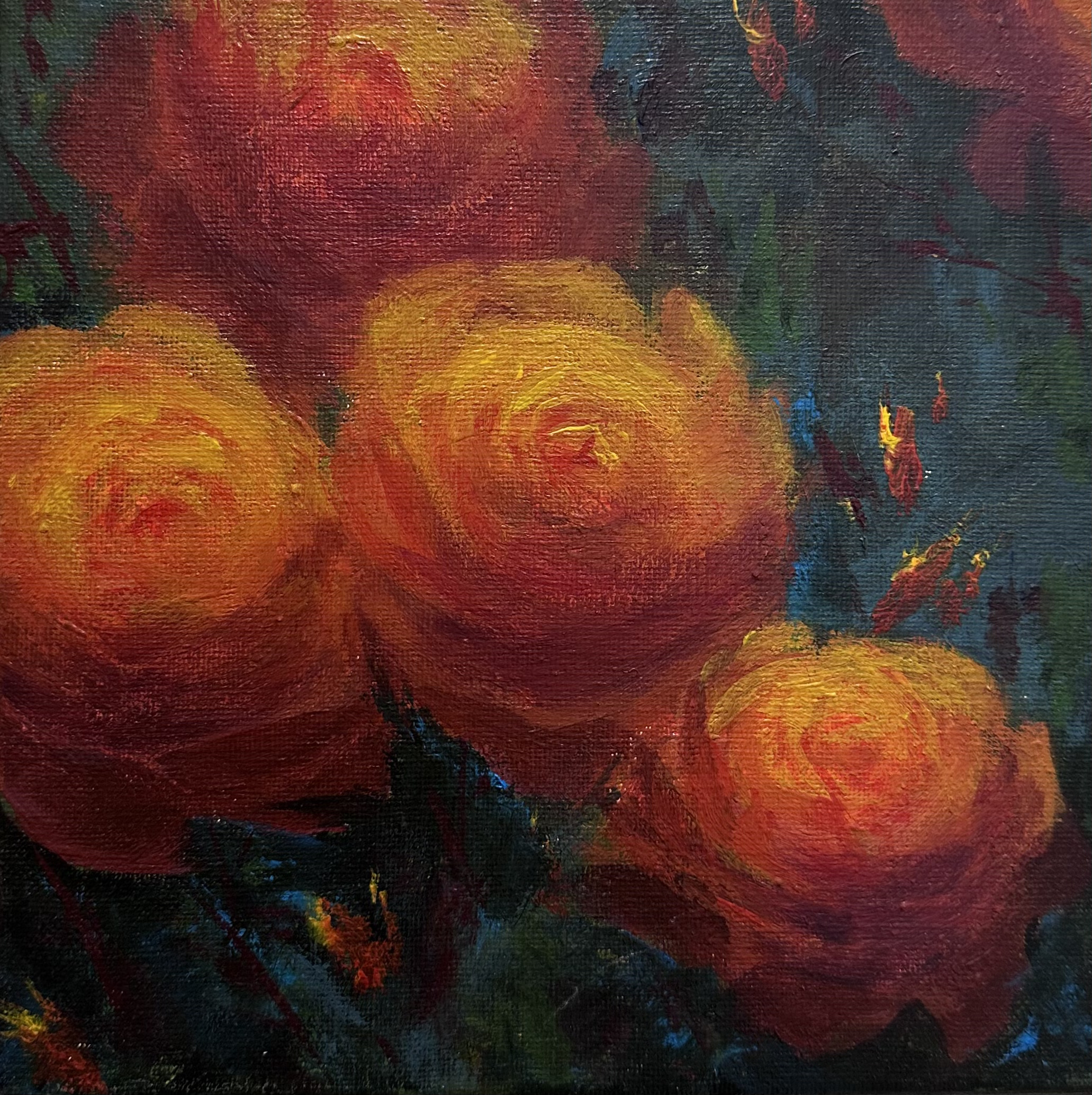 诗画苑•手绘丙烯画《荆棘玫瑰》20✖️20尺寸定制•非七天无理由