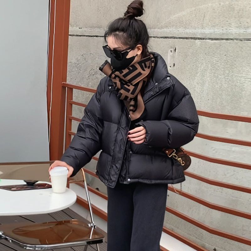 冬季断码2023羽绒服年韩版羽绒服女短款加厚小个子宽松面包服