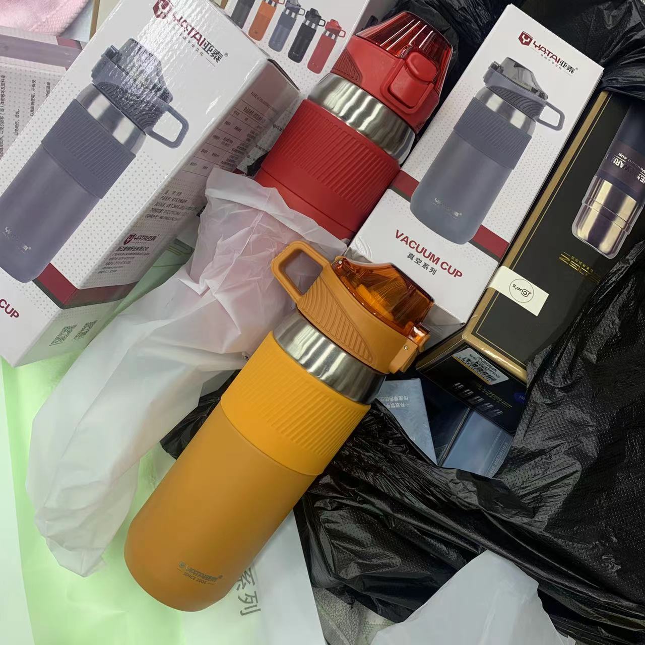 百不锈钢水杯高品质吸管水杯