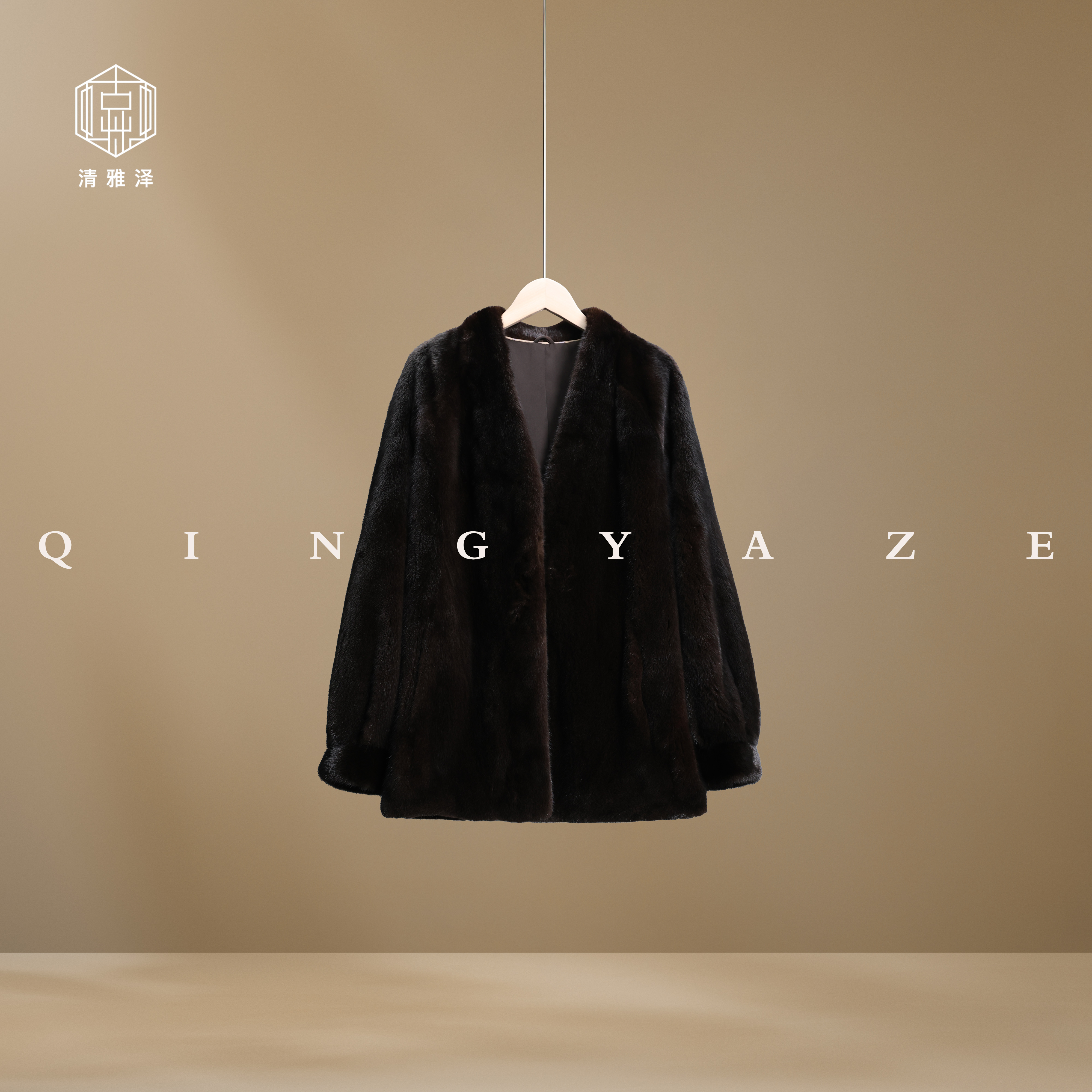 中古贵妇！丹麦进口马哈根尼原色水貂外套！GZ5068