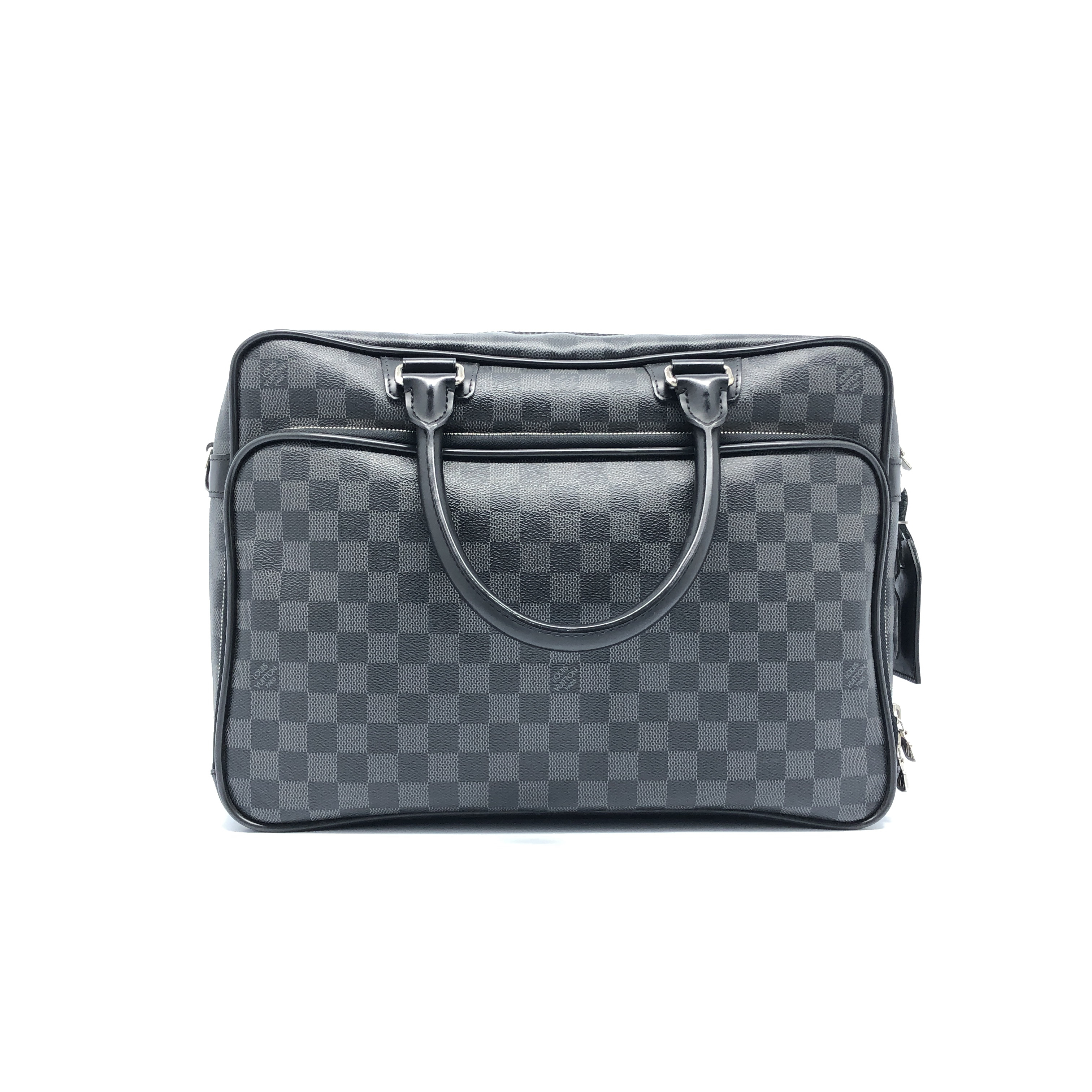 99新 LouisVuitton/路易威登 黑棋盘格手提托特/3530号男士时尚