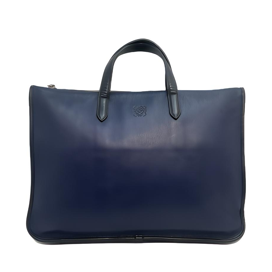 95新 LOEWE/罗意威 全皮手提公文包/1782号男士时尚休闲黑色商务