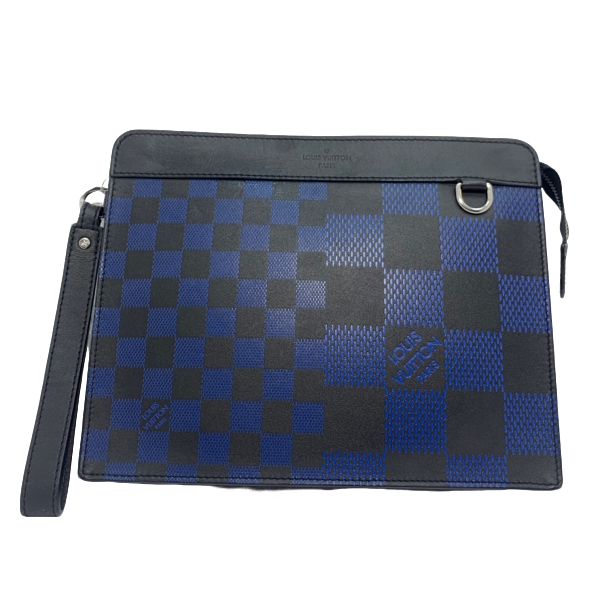99新 LouisVuitton/路易威登 棋盘格手拿包/2570号98新