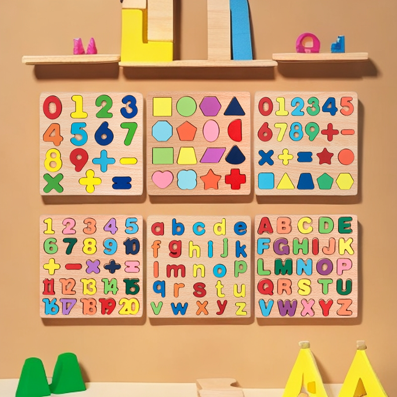 儿童启蒙男女孩学前学习益智拼图积木开发宝宝早教动脑力玩具