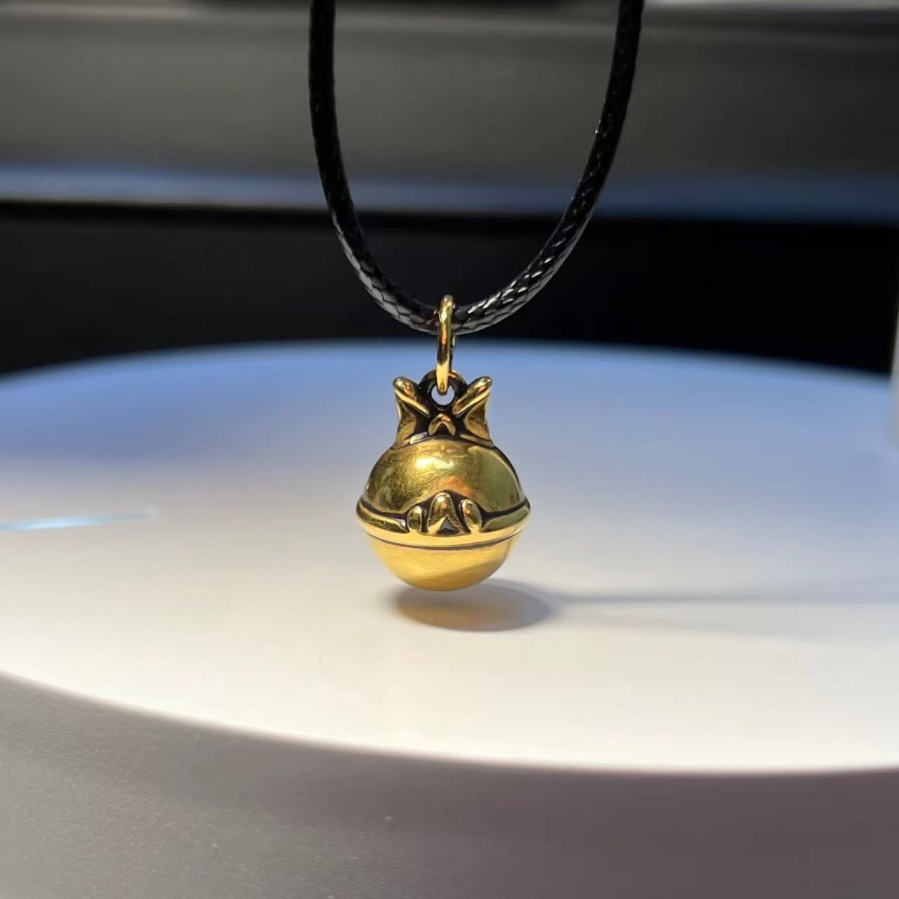 #199【足金999铃铛吊坠】黑金吊坠（不带链）#精品黑金工艺#