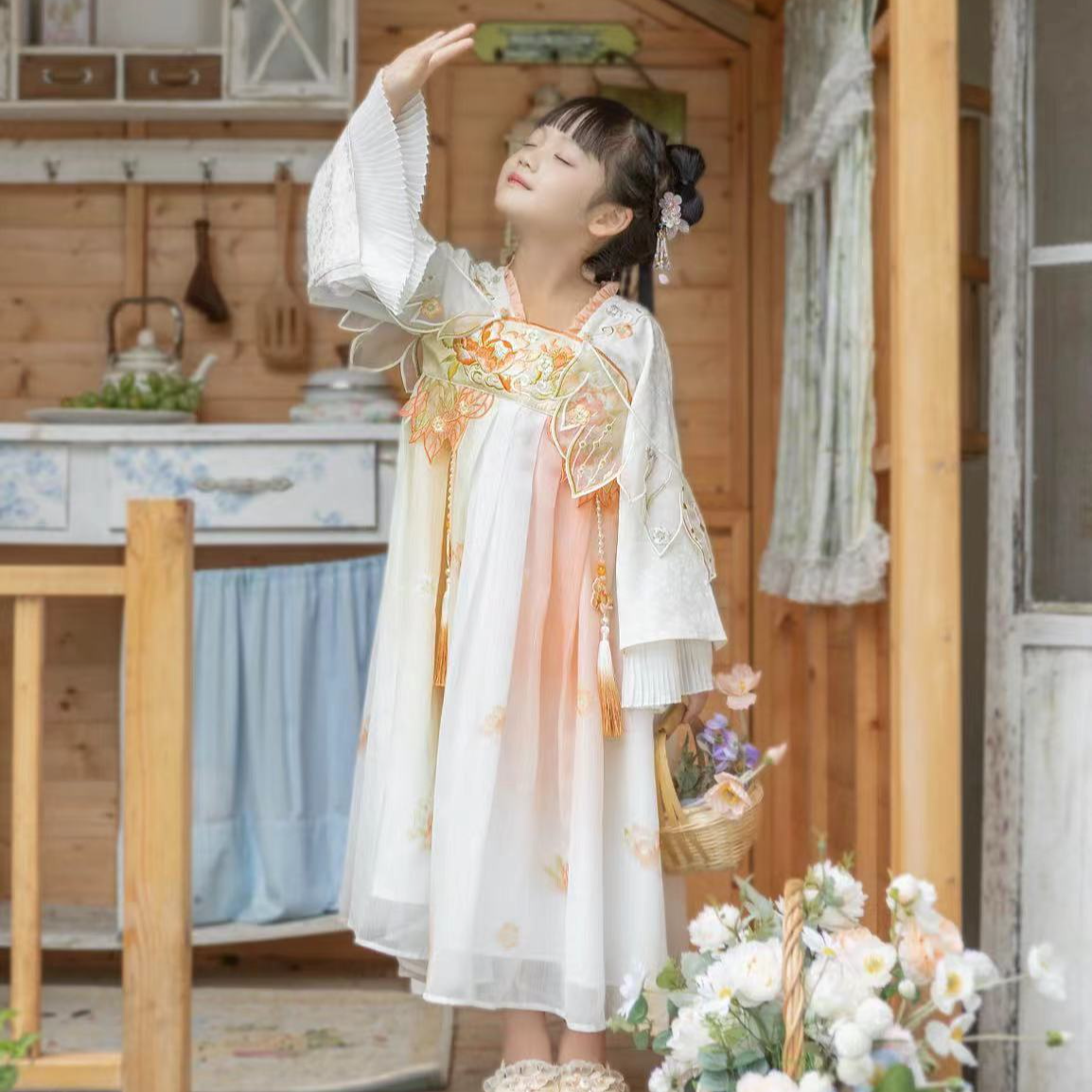 西子问【秋意】日常中国风改良汉服童装女童