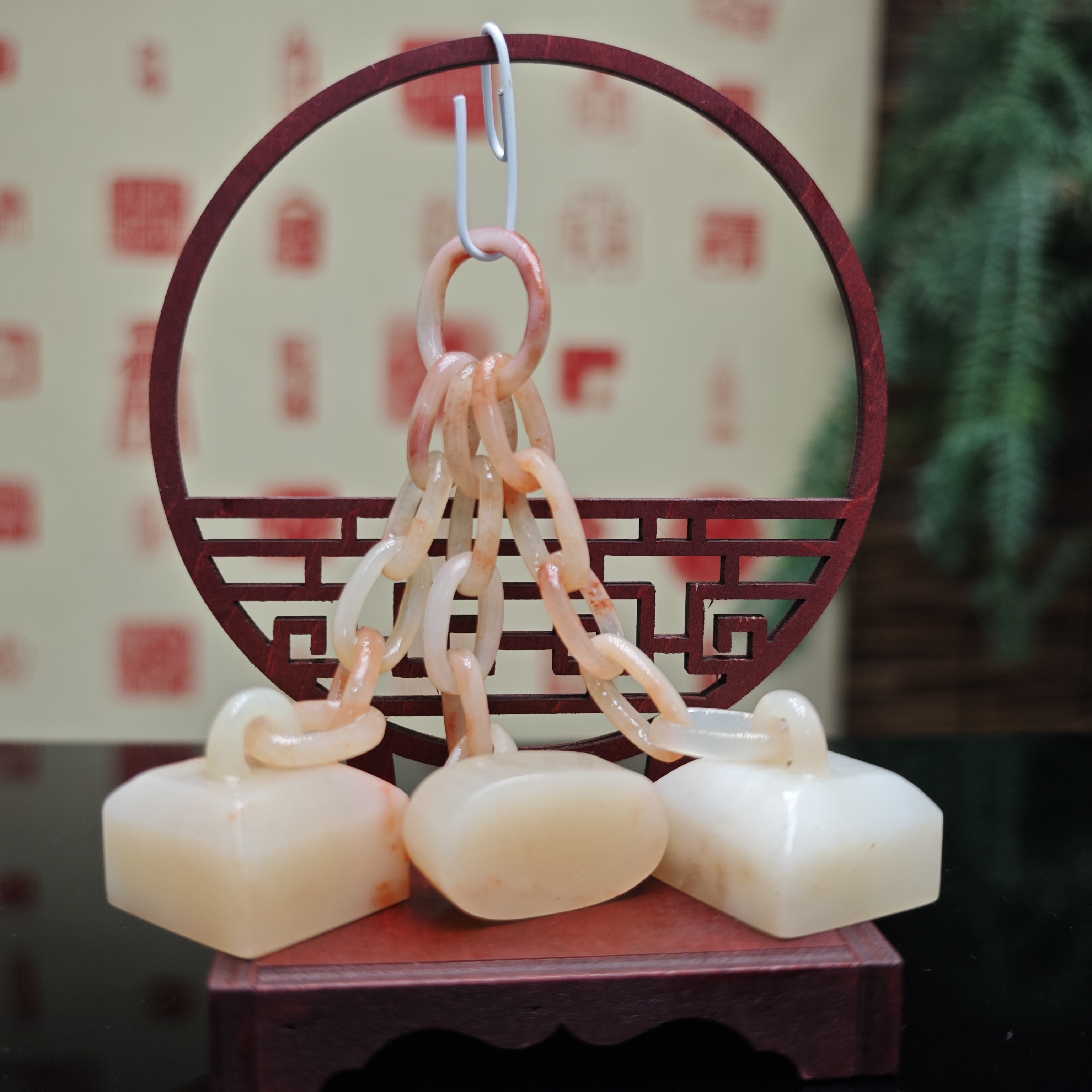 白石印社手工篆刻连珠章，成品印章，含刻字1-4字包刻定制文印方形