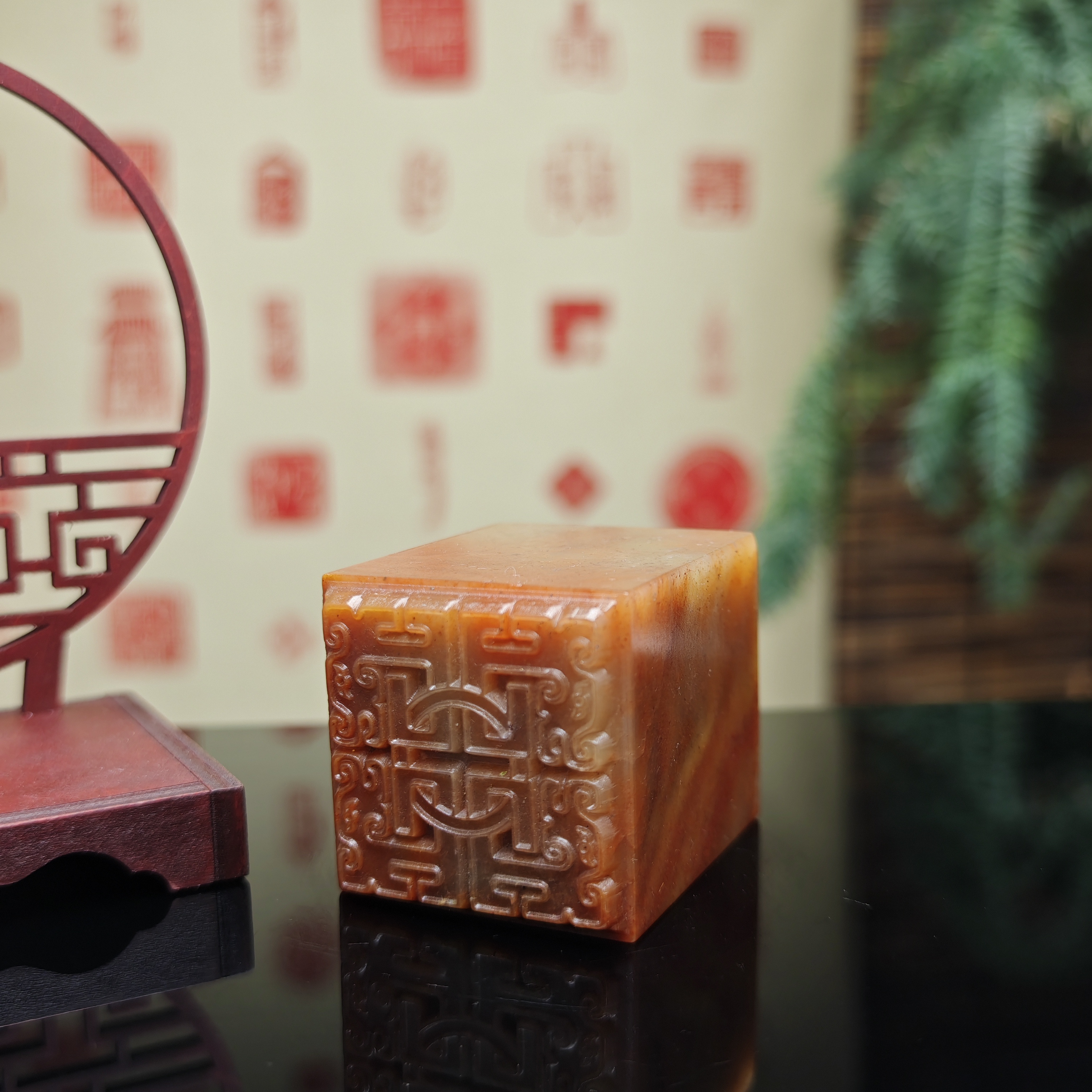 白石印社手工篆刻定制单个，成品印章，含刻字1-4字4.0至5.0CM方形