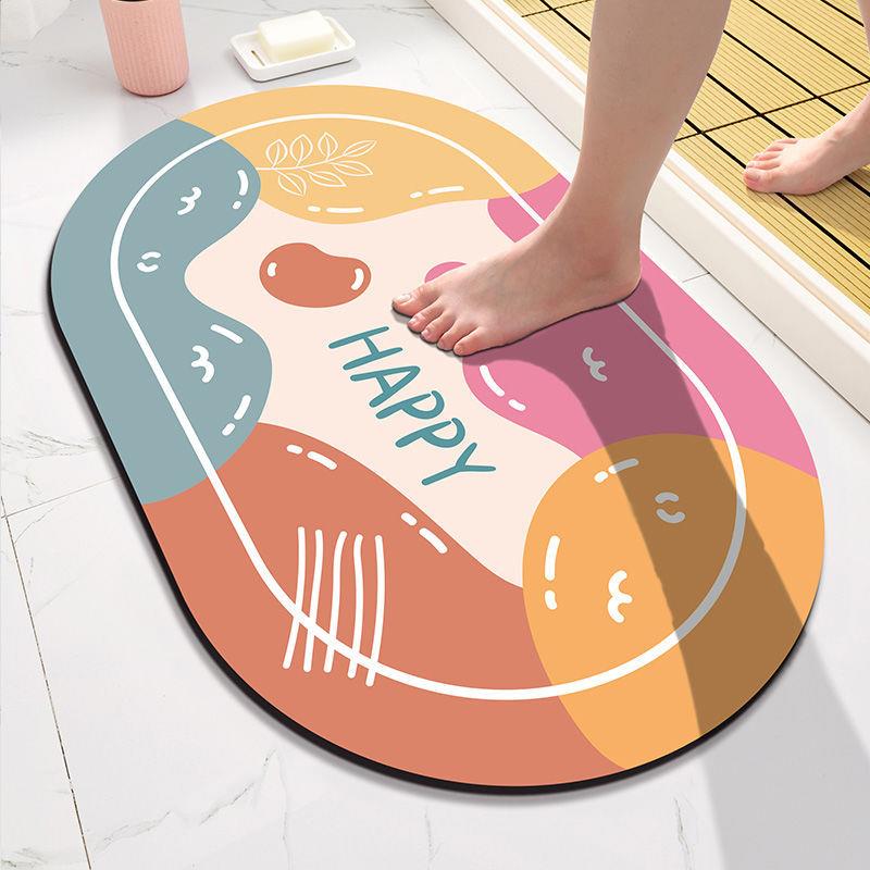 硅藻泥吸水软垫子卫生间门口地垫入户门脚垫浴室洗手间吸水垫耐脏