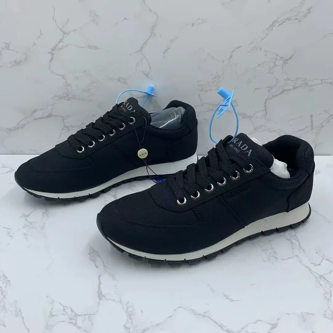 【聚星折扣】Prada/普拉达二手男士黑色舒适休闲舒适运动鞋40码