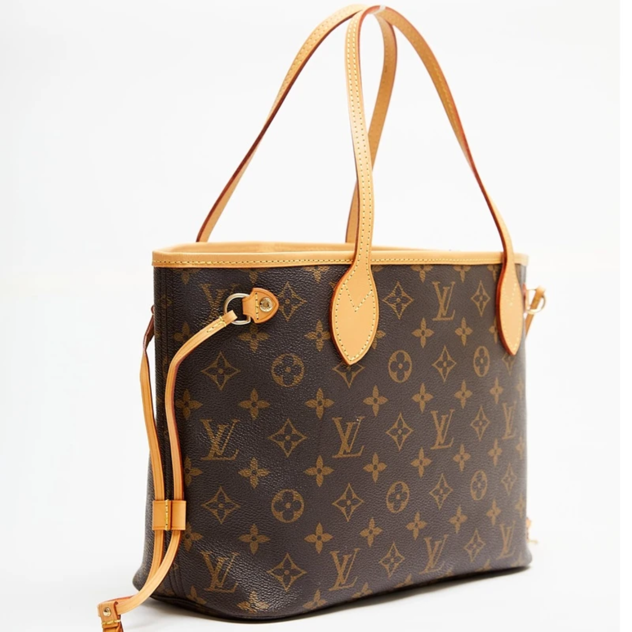 99新 LouisVuitton/路易威登 时尚购物袋nf小号植鞣皮革手提包