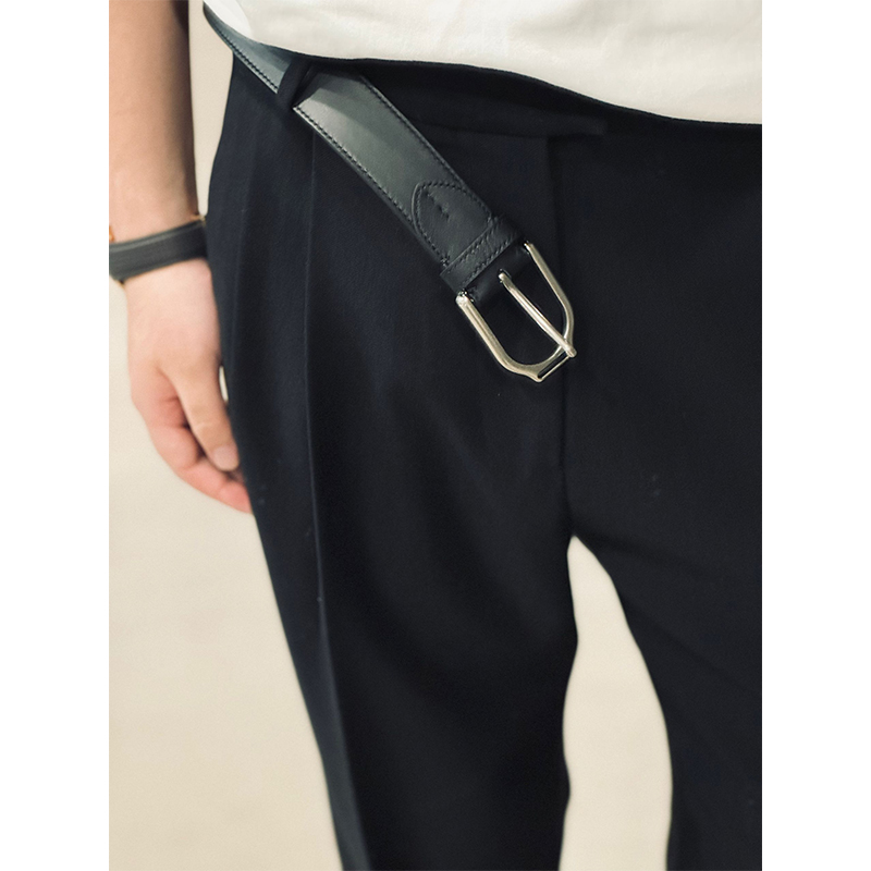 3500版“美式老钱风welington马镫口vintage”复古头层牛皮带