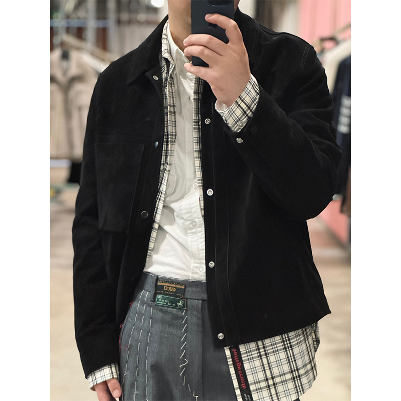 36000版“法式优雅 Metis丝绒感小羊羔皮”松弛感 衬衫型夹克