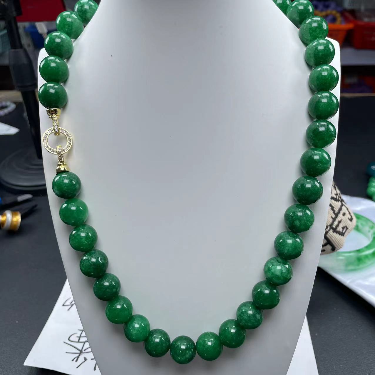  A596辣绿14mm项链时尚百搭男女款多样发货其一