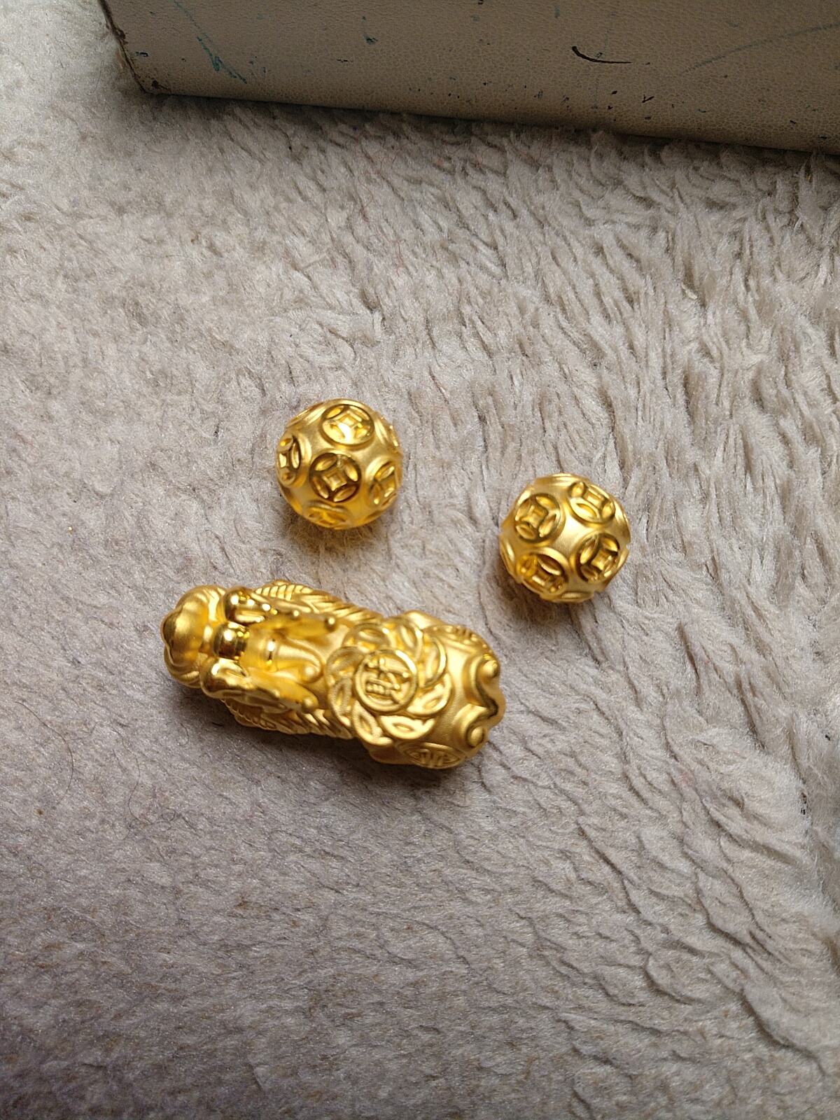 金元宝足金999貔貅珠子首饰貔貅