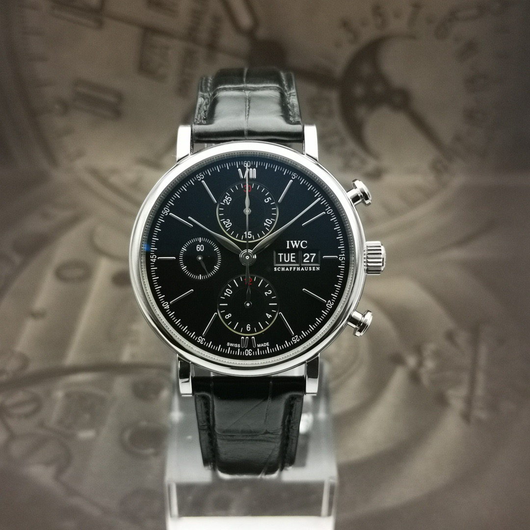 95新 IWC/万国 19年全套柏涛菲诺系列黑盘/42mm/男款