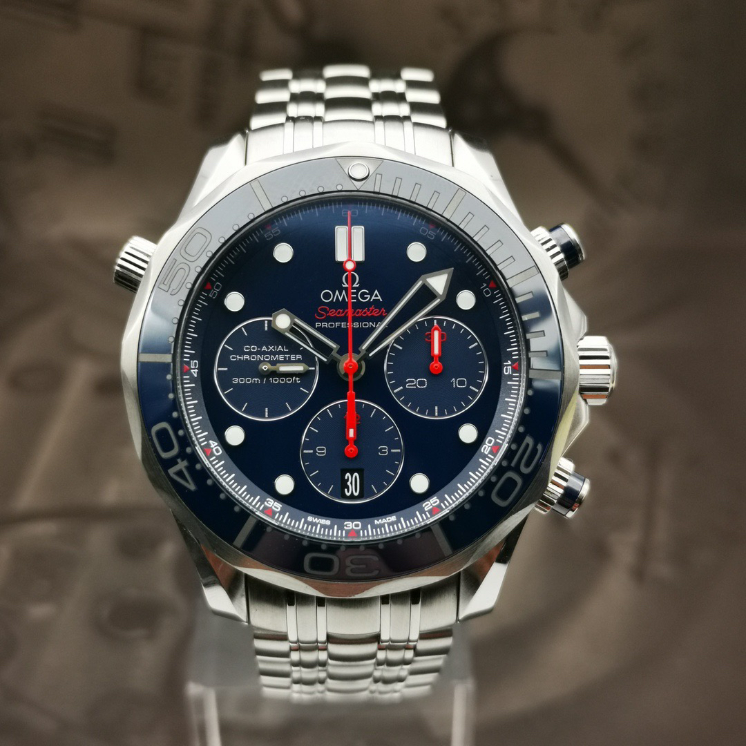 95新 Omega/欧米茄 海马系列/212.30.44.50.03.001/44mm/18年全套