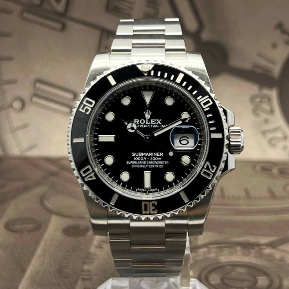 95新 Rolex/劳力士 二手全套潜航者系列有历黑/116610/40mm