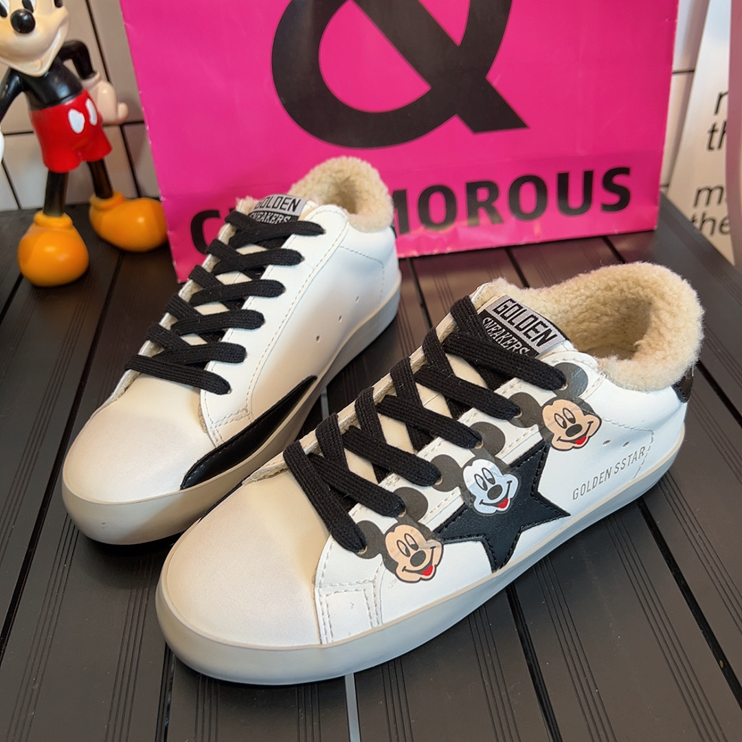 冬季东大门米奇矮帮棉鞋 现货