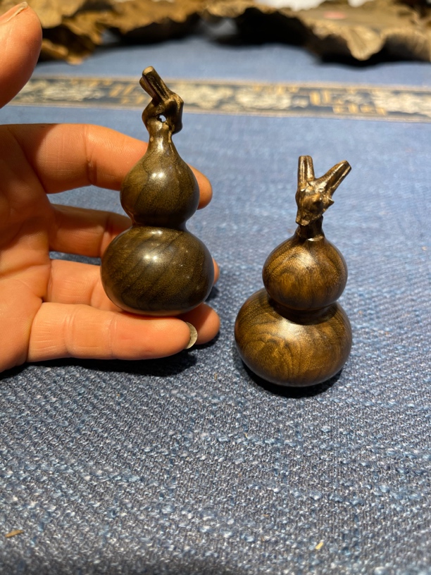 金丝楠乌木手工龙头小葫芦
