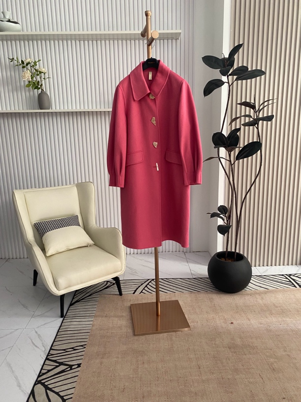 [H2333树莓粉黑双面外套]长袖镂空气质夏季休闲迷彩