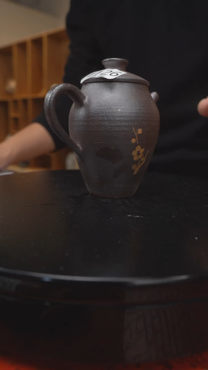 【闪购商品】陶瓷1126裸烧铁梅壶@@st-TGLS