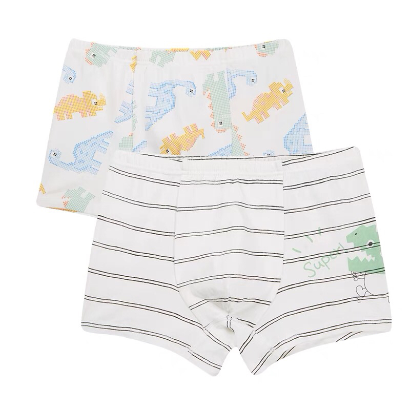 歌瑞家款儿童内裤小童中大童短裤棉氨平角内裤2条装女童