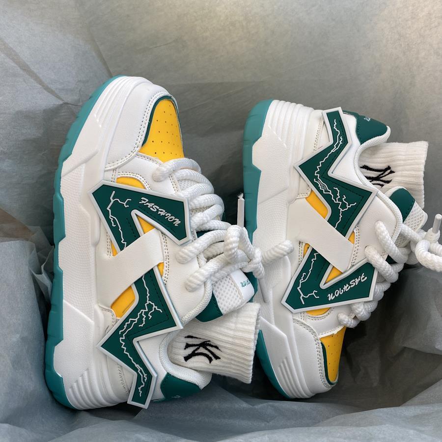 国潮ins小众多巴胺撞色潮流面包鞋男vibe高街增高情侣老爹运动i鞋