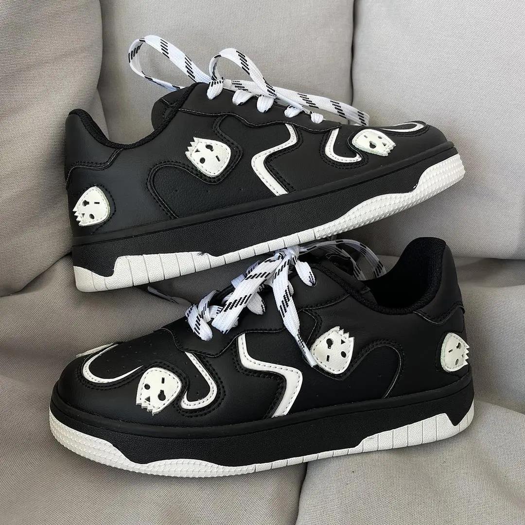 百搭鞋子潮鞋板鞋时尚小众高级感学生黑色网红爆款休闲运动鞋男潮