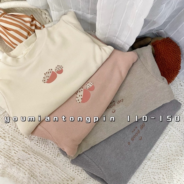 【深秋冬110-150码】加绒保暖男女宝宝柔软童装上衣