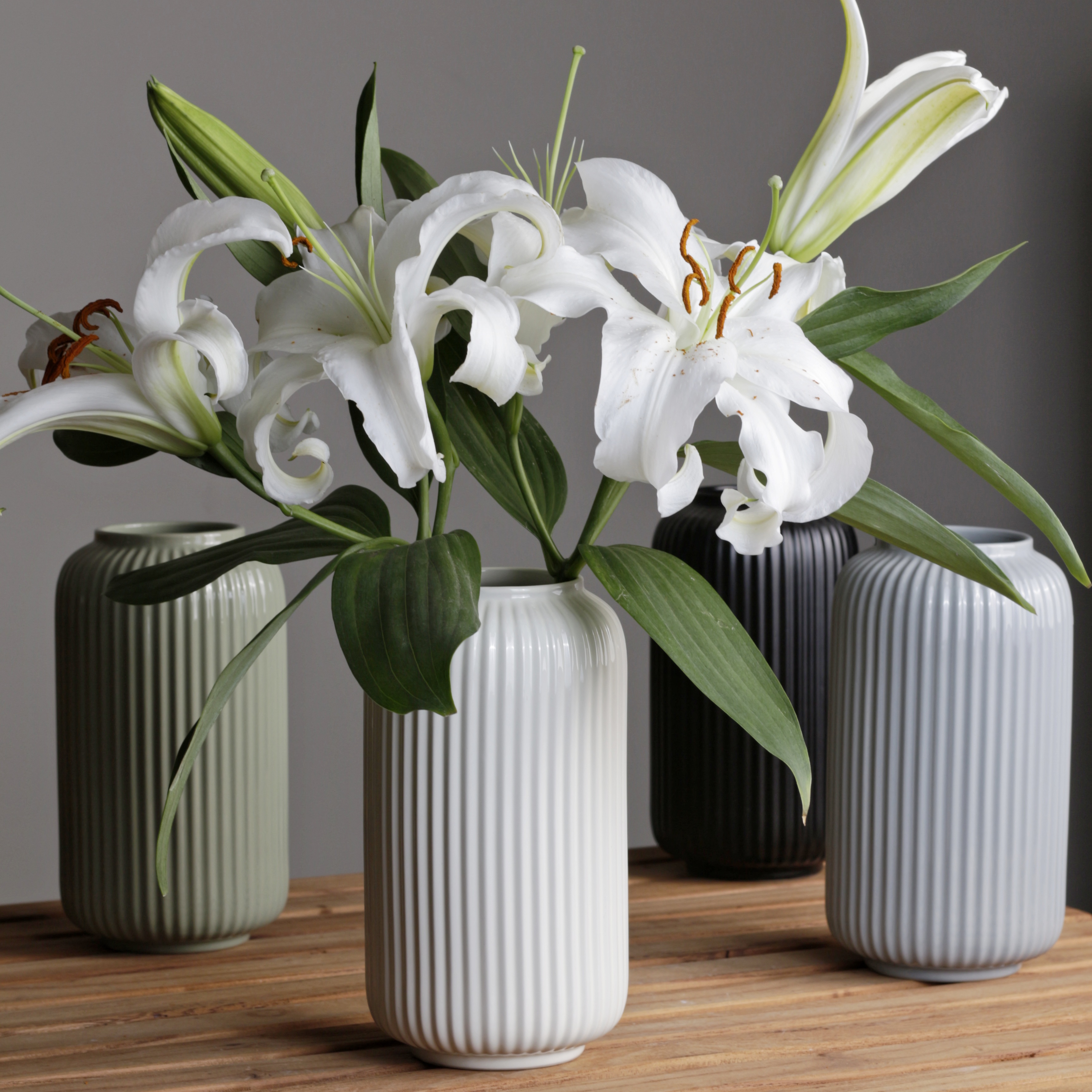 【陶瓷花瓶简约风】客厅摆件北欧风高颜值轻奢风浮雕花插养花