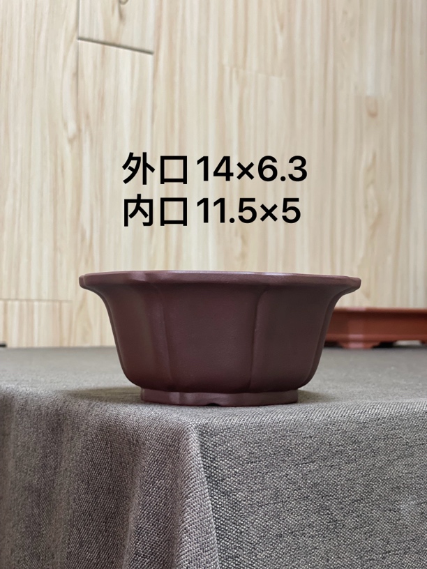 紫砂花盆家用莲花花盆莲花盆手工盆名家作品加深款适合养护观赏