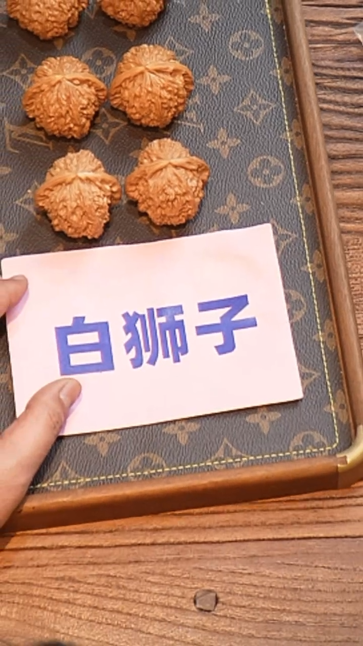 【闪购商品】文玩核桃把件白狮子46左右（已打底）