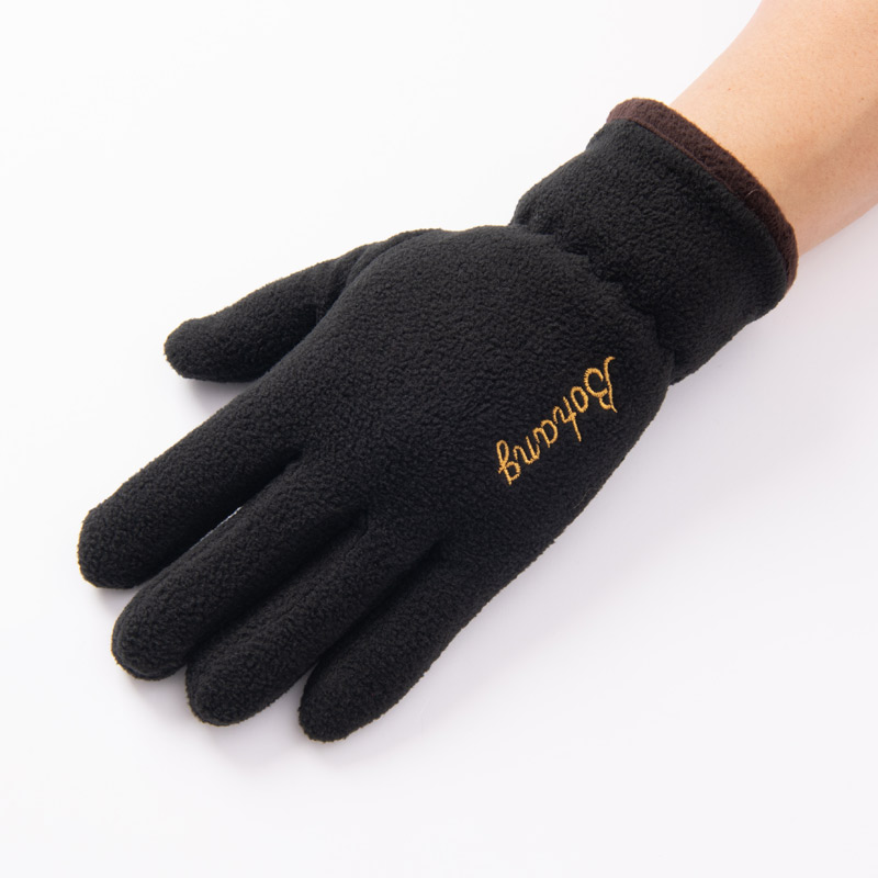 男女款摇粒绒手套秋冬季户外加厚保暖防寒骑行骑车走路抓绒手套