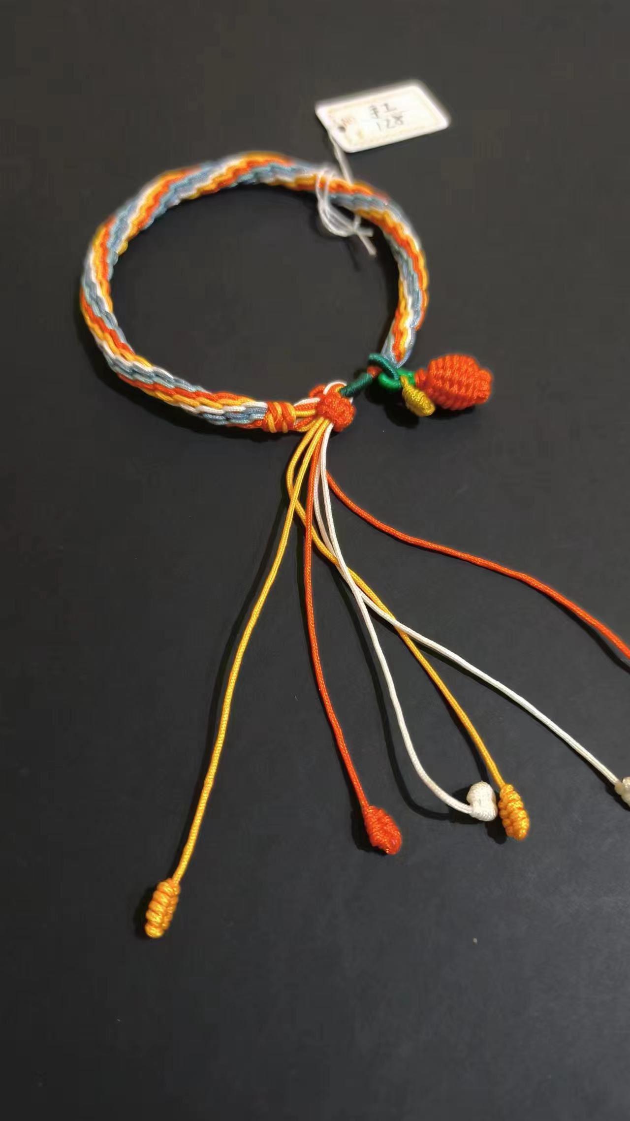 非金属锦纶手链 纯手工编织原创彩色手环情侣编绳古法手编