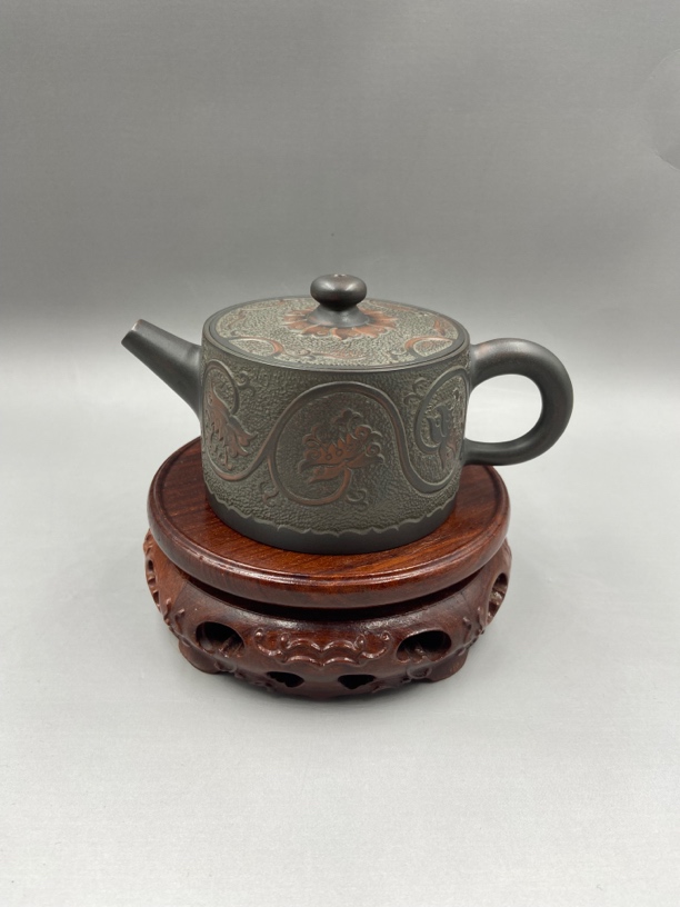 坭兴陶手工泡茶壶 精品漫山壶 宽口好投茶 不挑茶 160cc