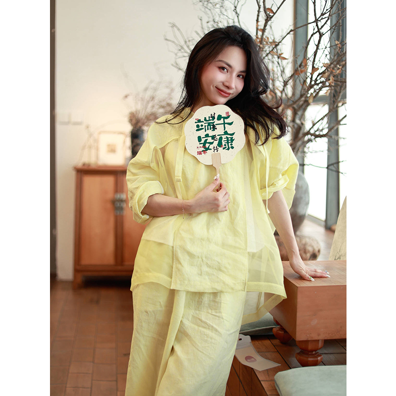 【抖音专属】套头衫（23708023-女贞黄）