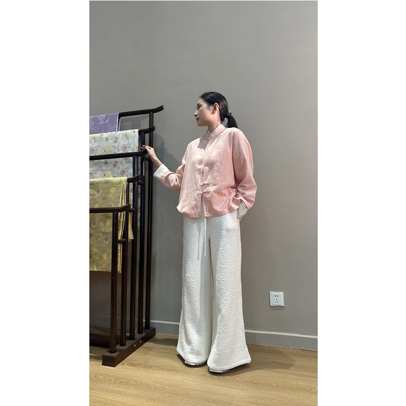 【抖音专属】 高定阔腿裤（19809126E35-米色）